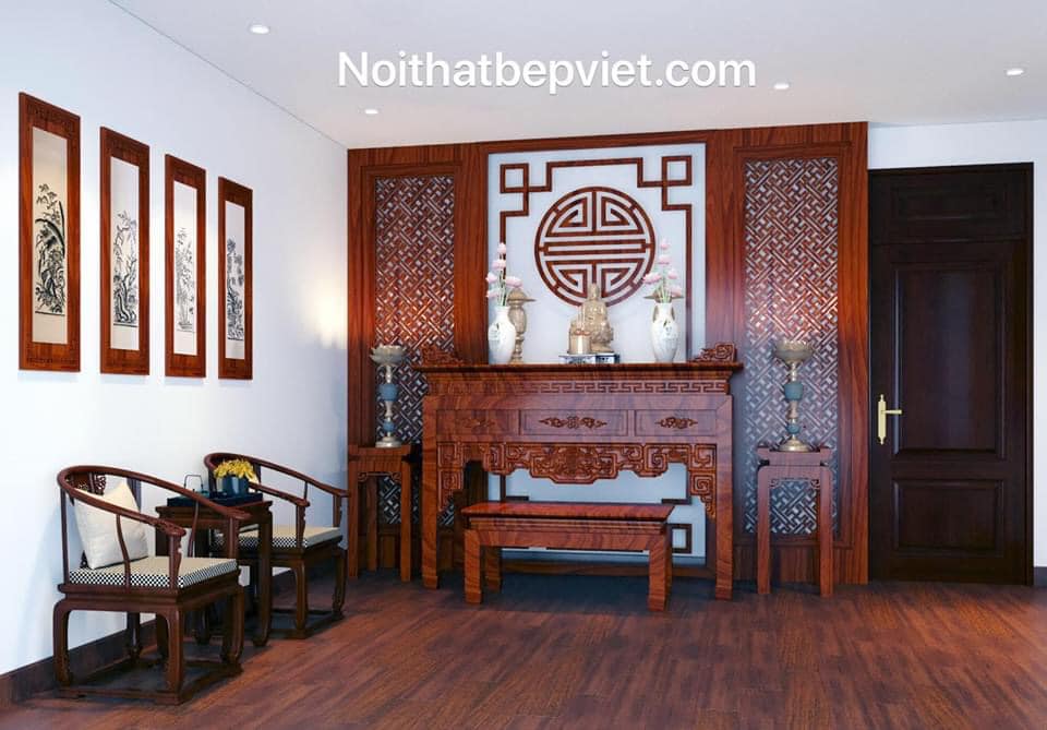 Thiết kế thi công Mẫu phòng thờ và vách ngăn đẹp nhất Bắc Ninh ...