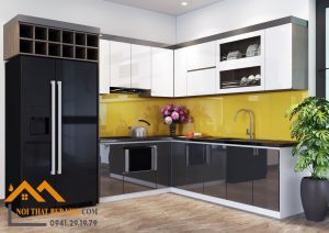 Thi Công thiết kế  nội thất Tủ bếp acrylic  uy tín giá hợp lý nhất Bắc Ninh
